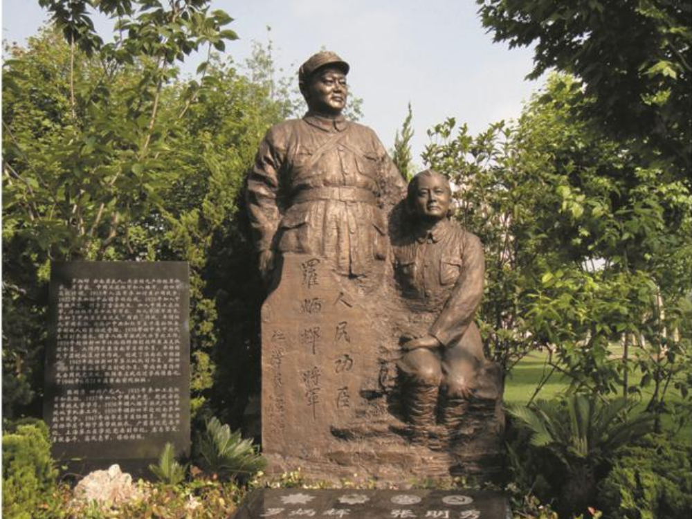 上海福壽園新四軍園鍛銅人物雕塑